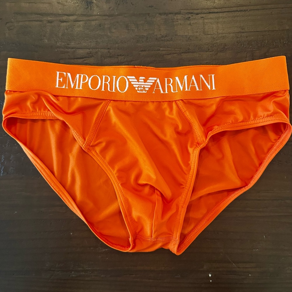 Emporio Armani Silky Orange Underwear
